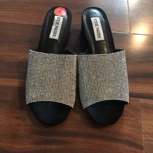 Women’s rhinestone slides